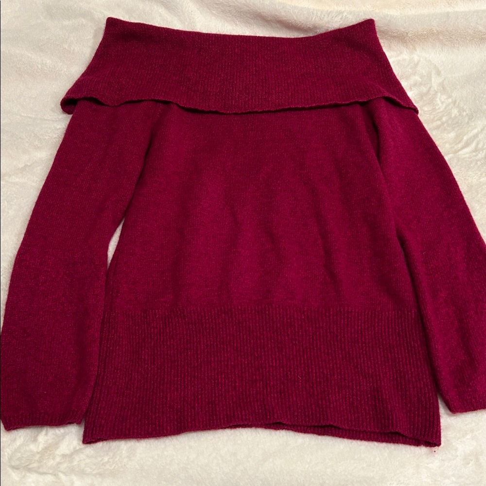 White House Black Market Off The Shoulder Knit Sweater
